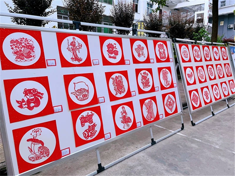 汉滨区大河中学举办剪纸作品展_艺术_手工_中华