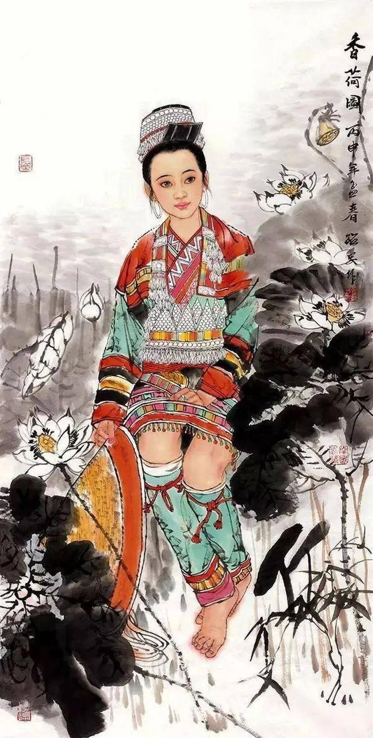 【艺术世界】绚烂归于天然——辛绍民人物画_生活_创作_自然