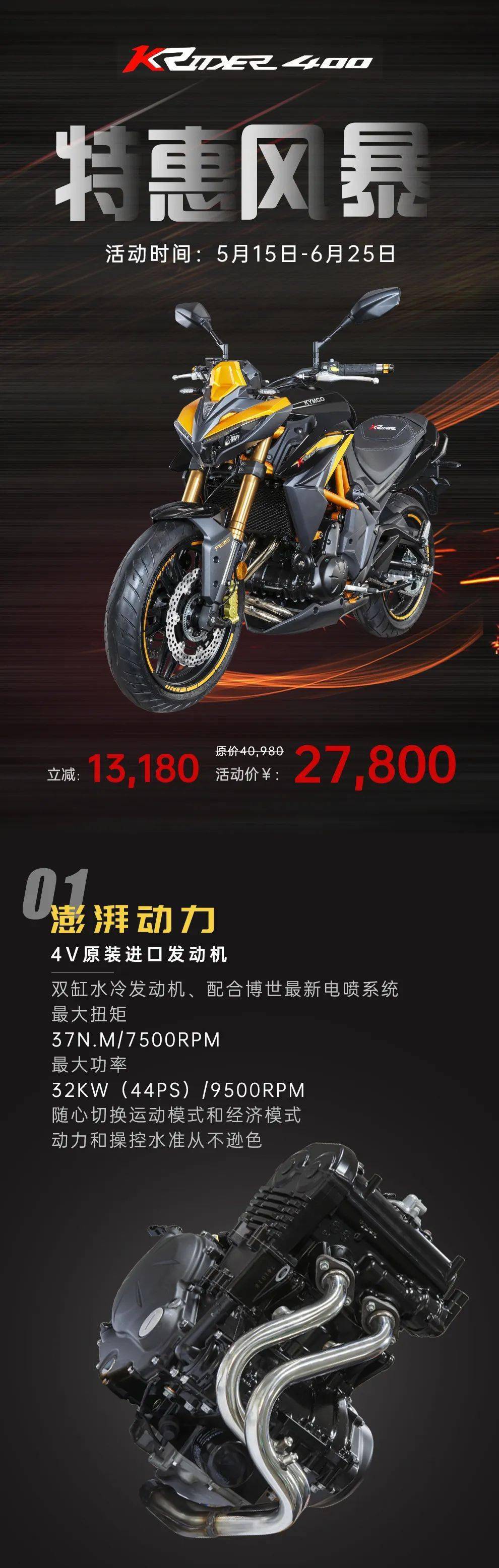 直降13000元的光阳K-Rider400..._搜狐汽车_搜狐网