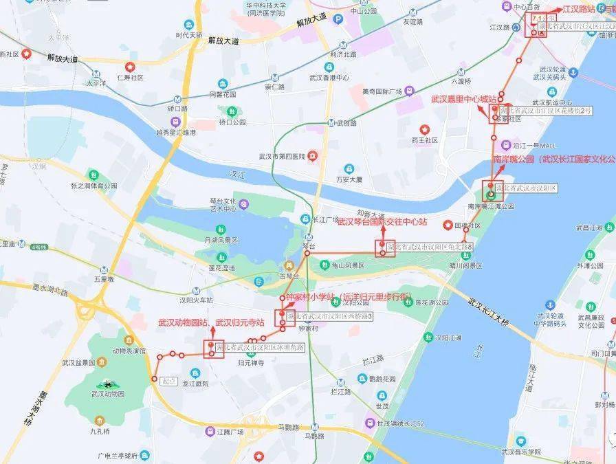武汉江汉路步行街地图图片