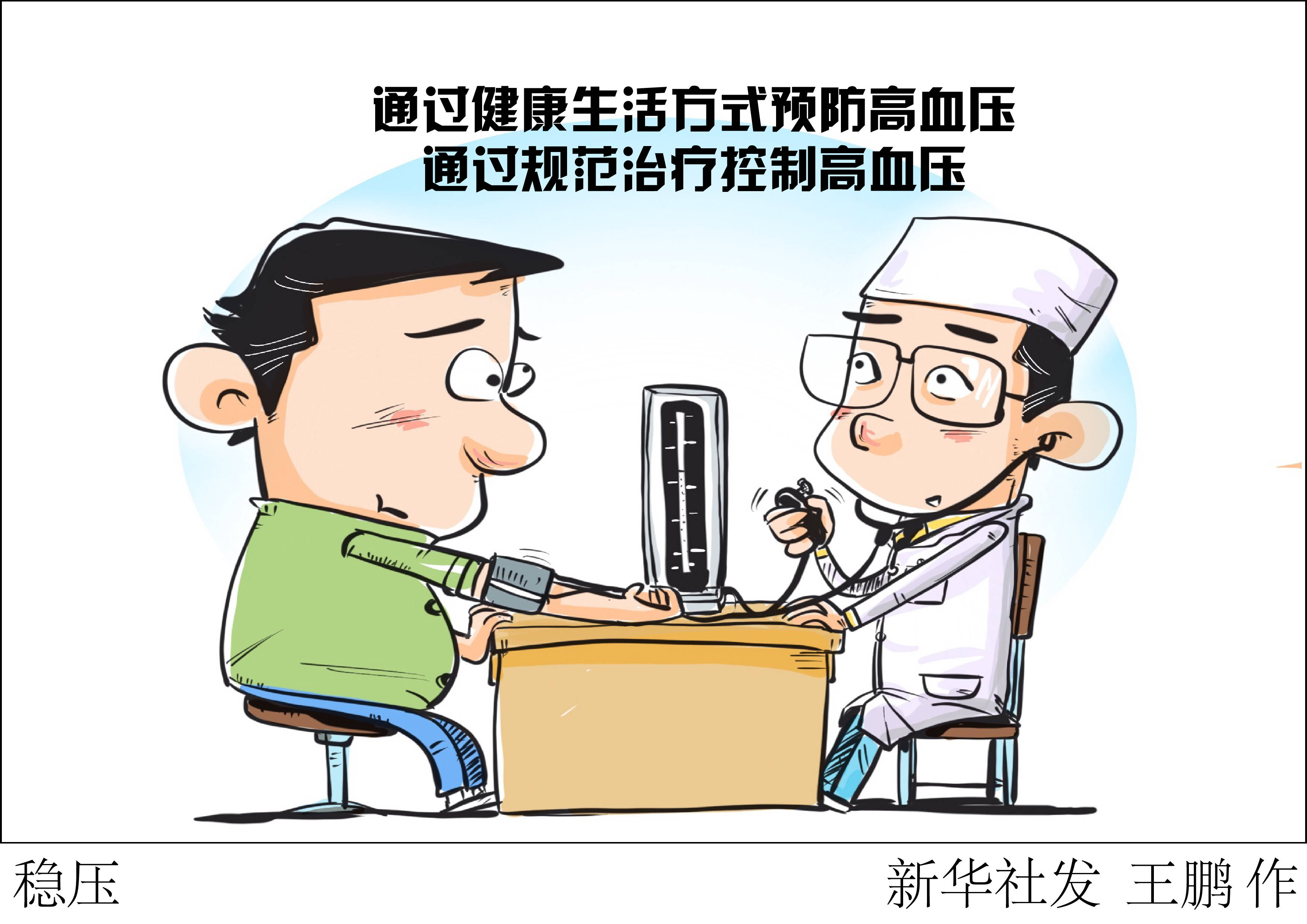 测血压图片漫画图片