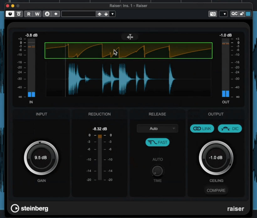 cubase12新功能小贴士多功能限制效果器raiser