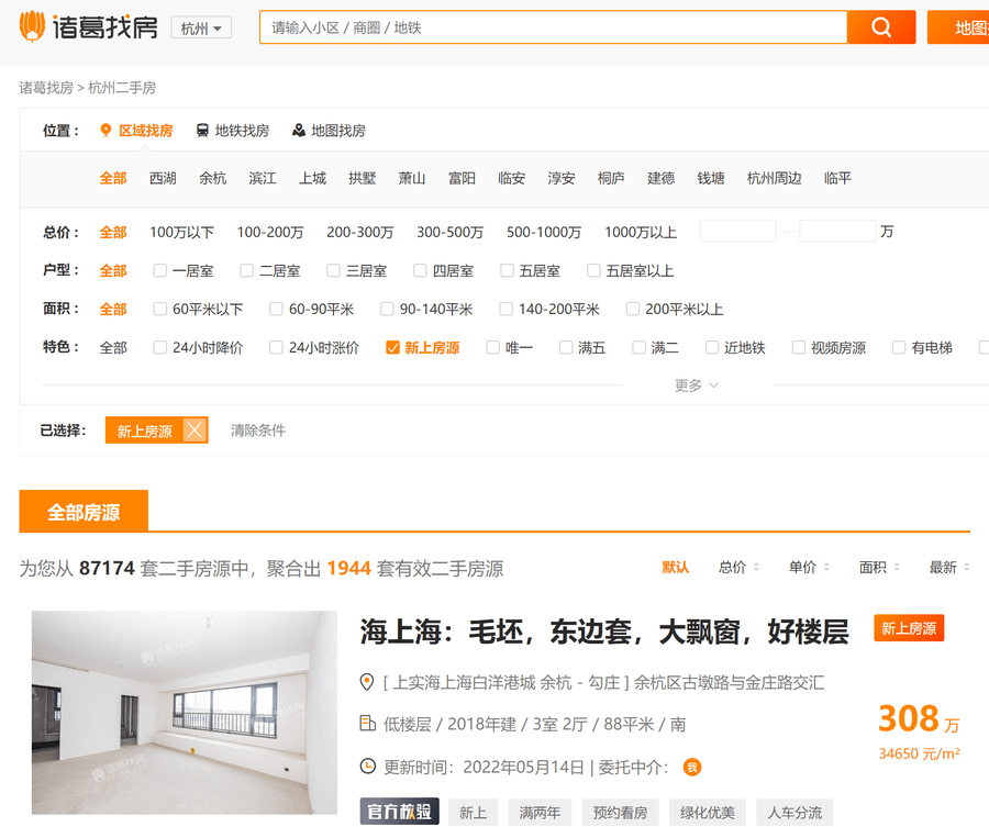 杭州新政激活楼市:一日内近两千房源挂牌,大学生将重回买房大军_房产_二手房_向时代