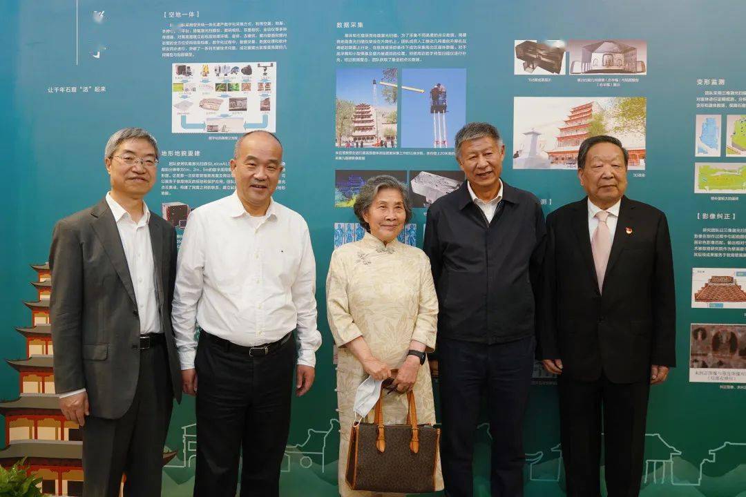 朱宜萱教授(中)李德仁院士(右一).