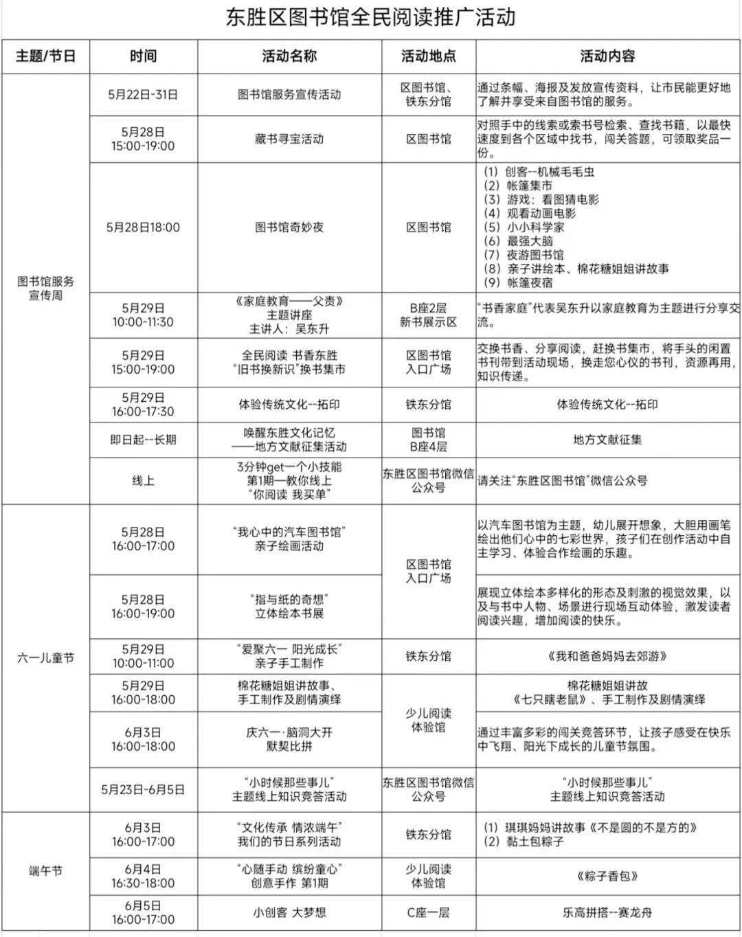 国家相关宣传周一览表图片