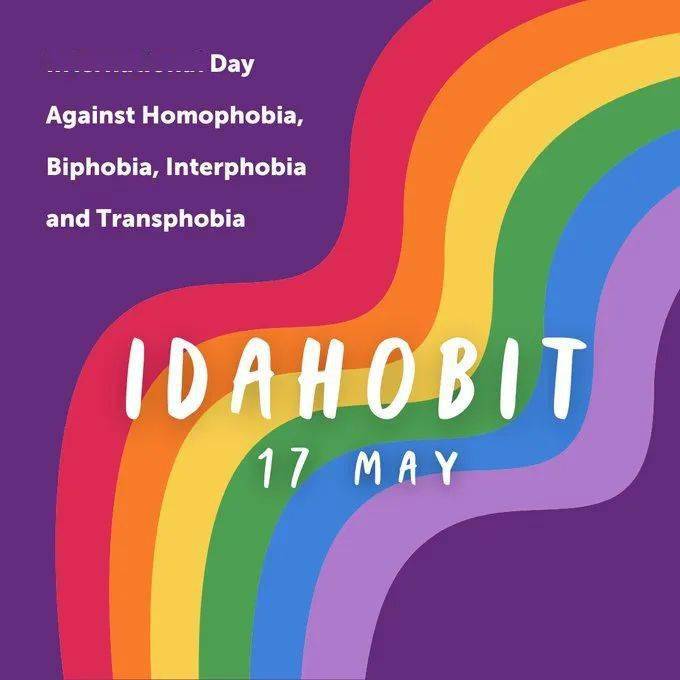 5 月 17 日是国际不再恐同日(international day against homophobia