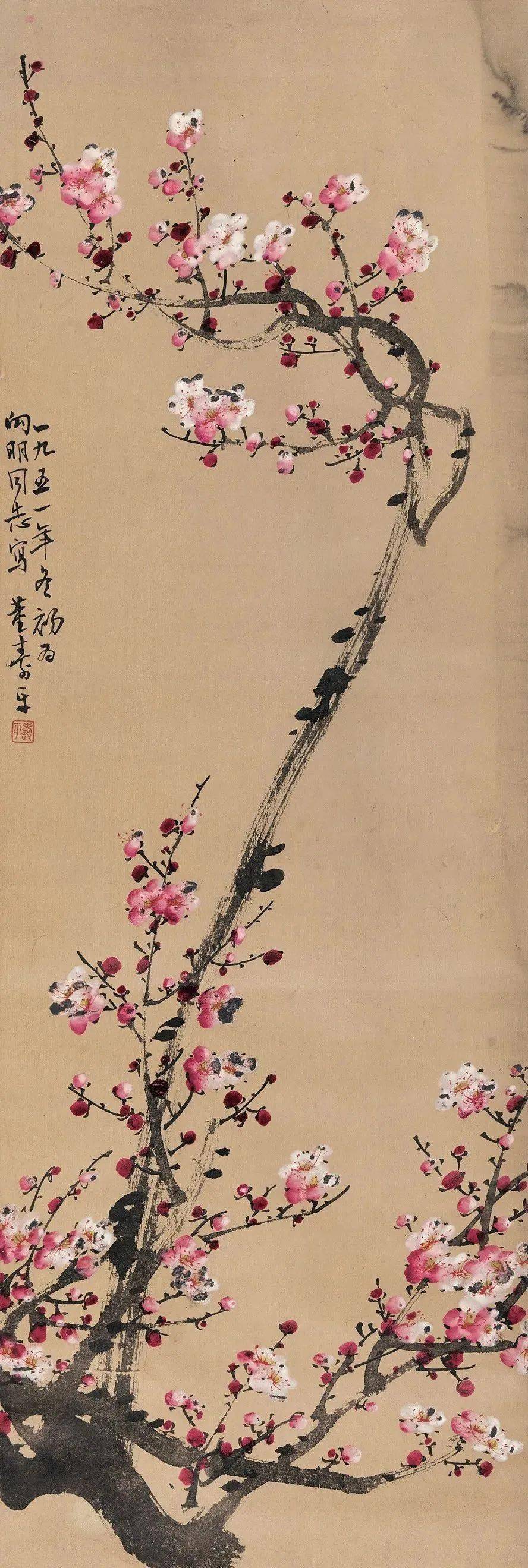 董寿平　梅花　木版画　在銘 董寿平梅花作品欣赏书画影秀-有色金属新闻-中国有色网-中国有色