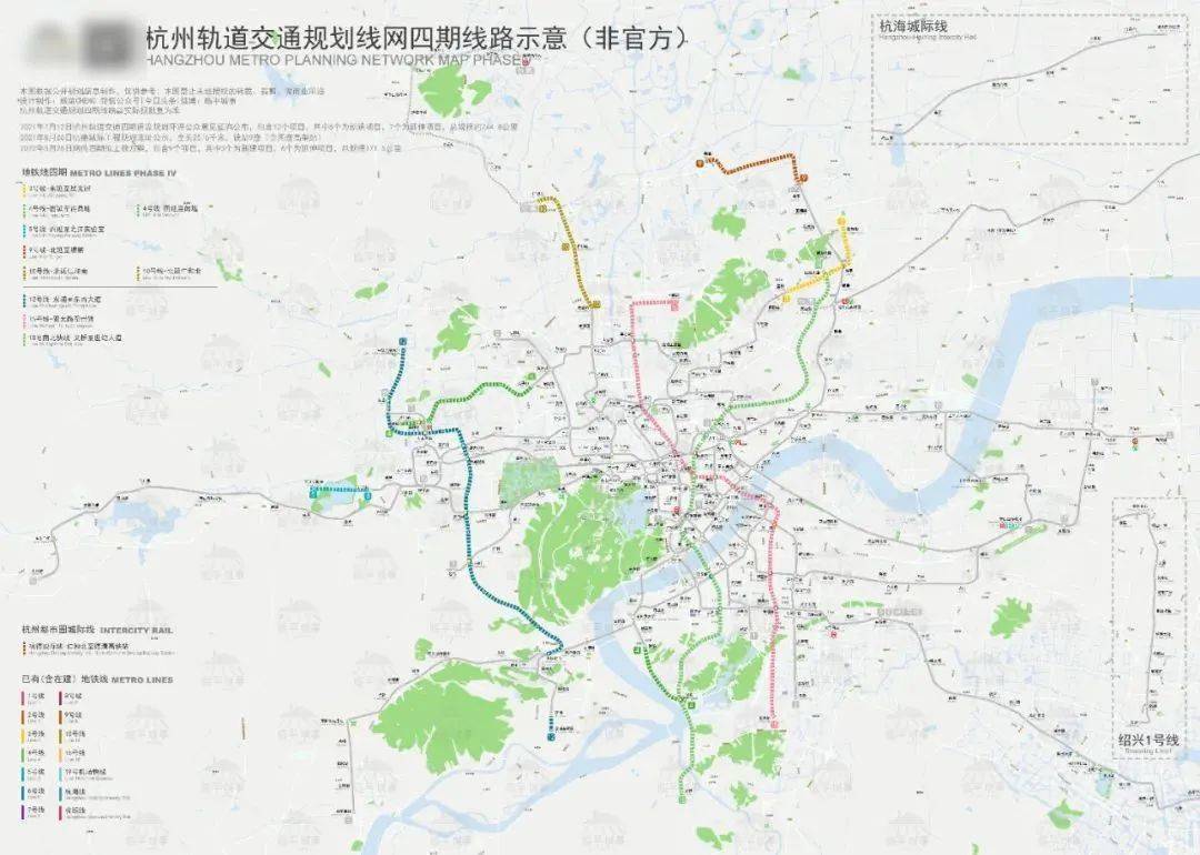 杭州第四期地铁规划图图片