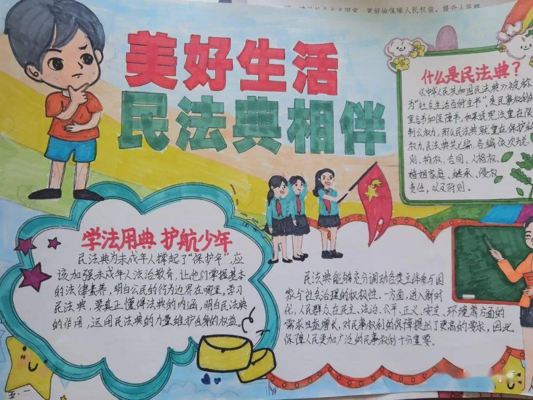 白塔区实验小学开展"美好生活《民法典》相伴"宣传活动