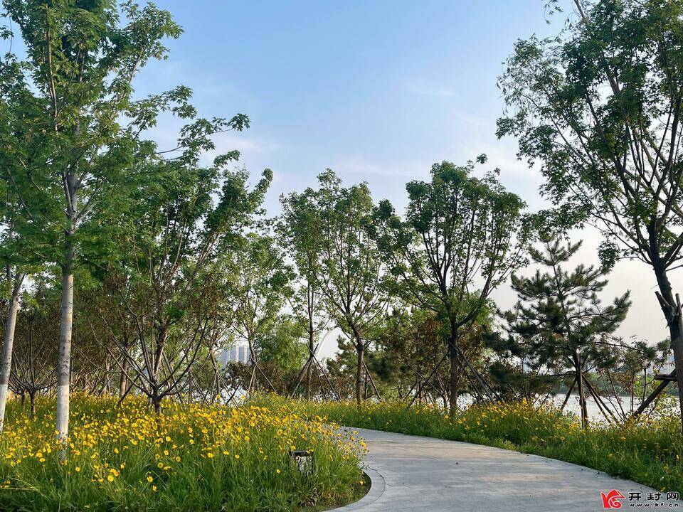 河南开封黑岗口调蓄水库景色怡人