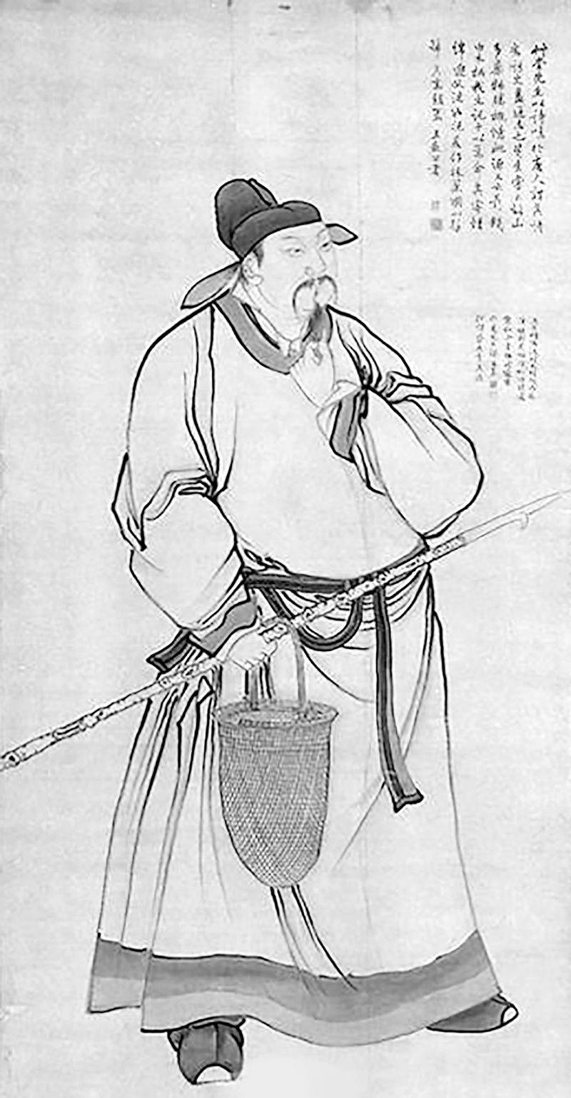 廉洁文化肖像画古代的图像数据