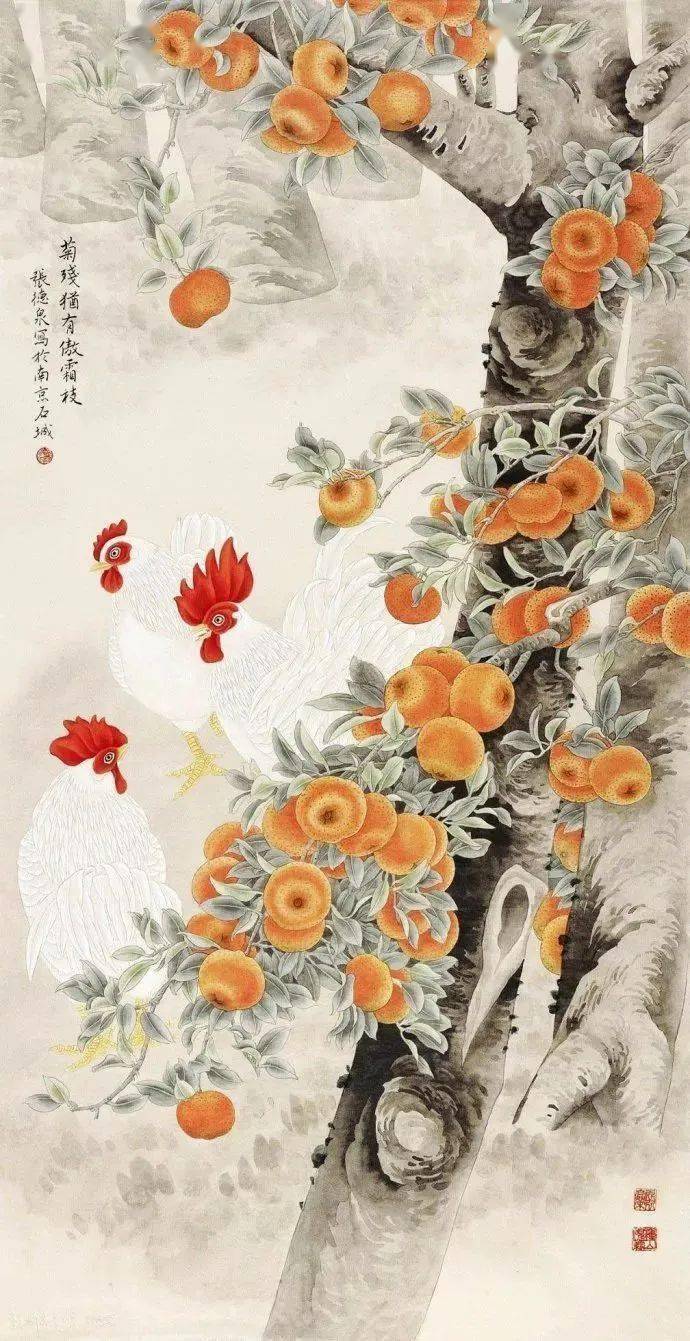 工笔花鸟画名家张德泉,清新高雅,风格鲜明!_江苏_作品_白描