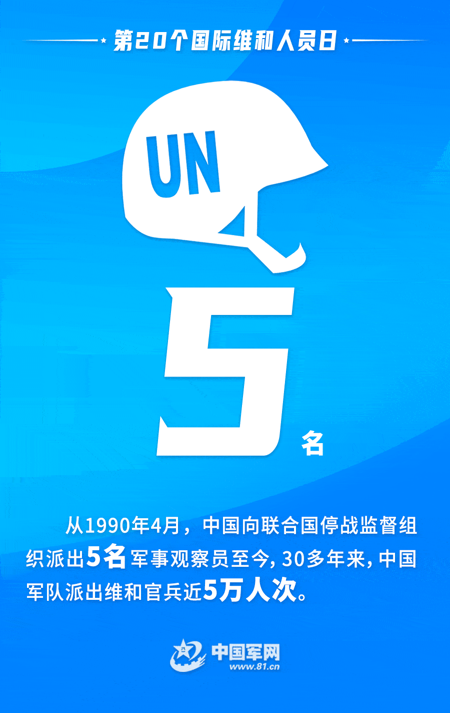 中国蓝盔丨今天用一组数字动态海报向他们致敬