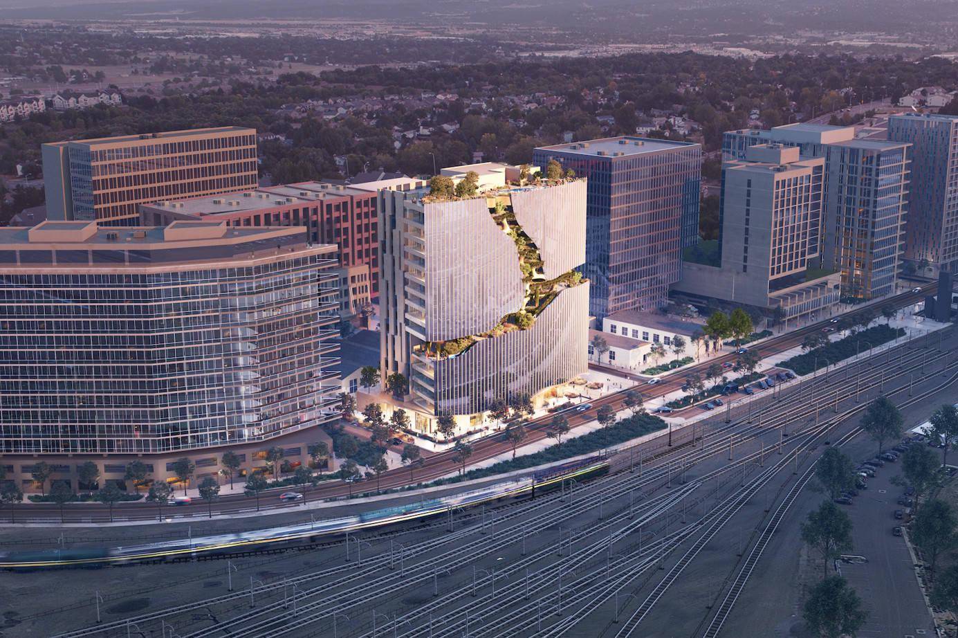 国内设计师在美国丹佛打造"垂直峡谷"_建筑_denver_绿色植物