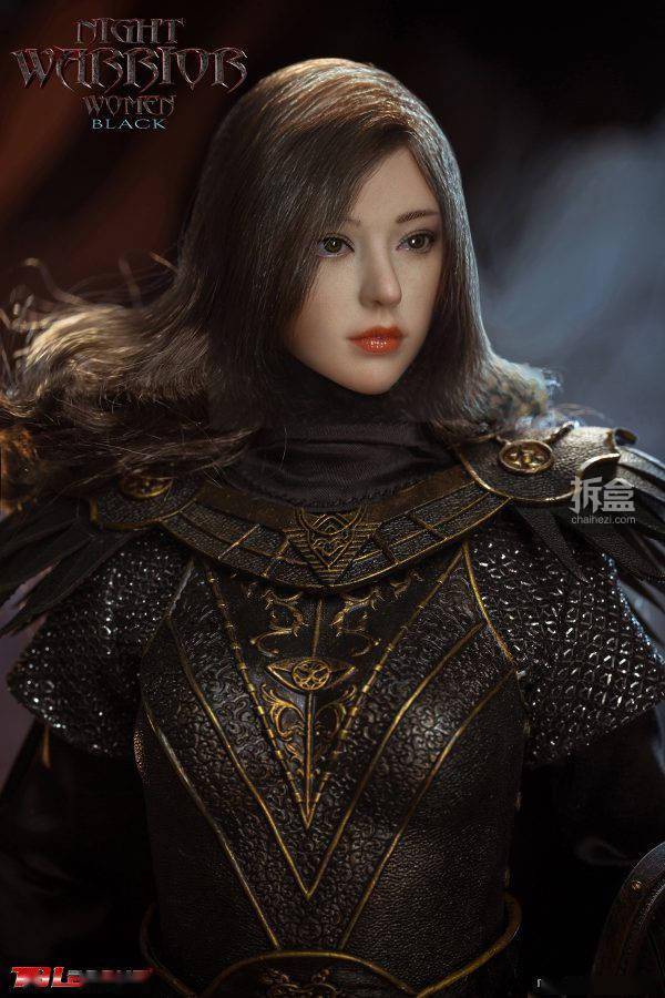 tbleague暗夜女武神黑色蓝色盔甲16女战士可动人偶