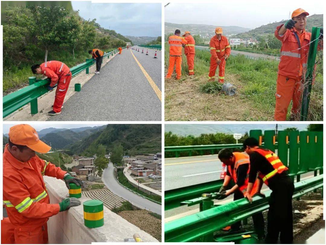 筑牢高速公路"安全防线"——西和公路段及时维修交安设施_工作_进行