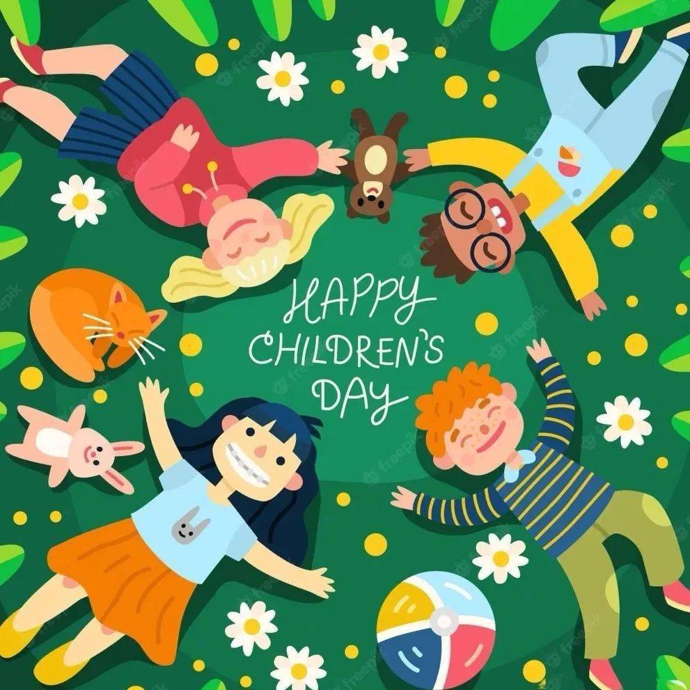 happy childrens day -过去你陪我蹒跚学步,未来我陪你夕阳漫步.
