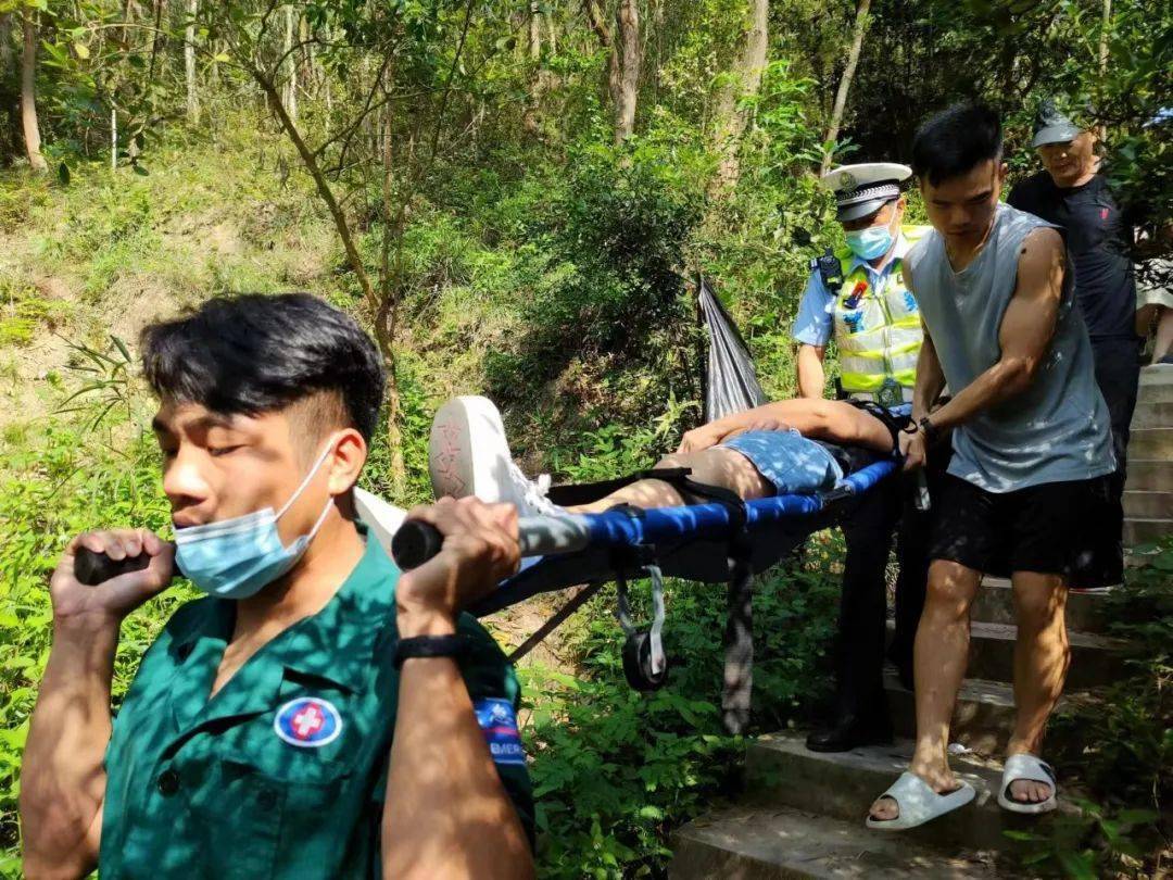 电白一女子登山游玩中暑晕倒,幸好无大._南海街道_童子湾_游客