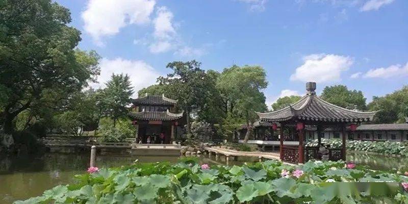 走进夏天常熟曾赵园江南古典园林借景造园闻名于世