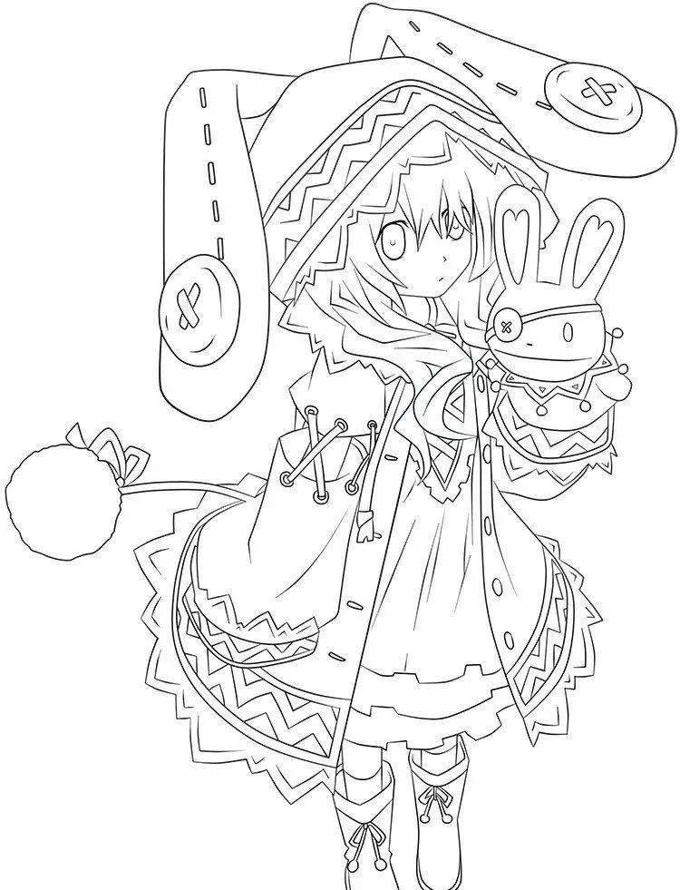 绘画技能分享|线稿分享第95期——《约会大作战》