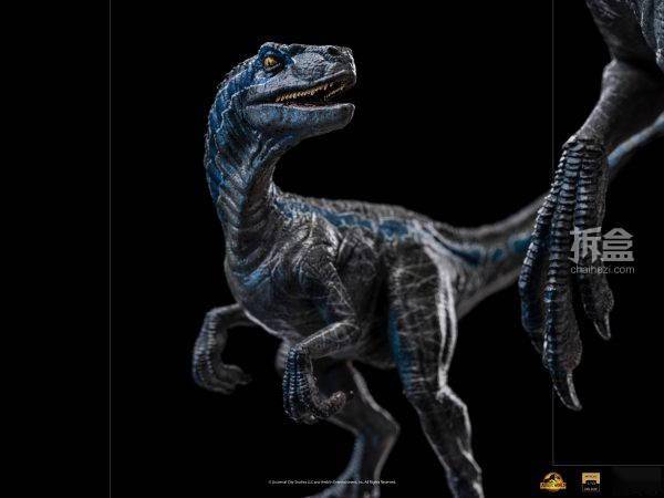 ironstudios侏罗纪世界迅猛龙布鲁贝塔110电影雕像