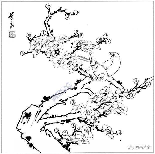 工笔画白描花鸟需要的收藏