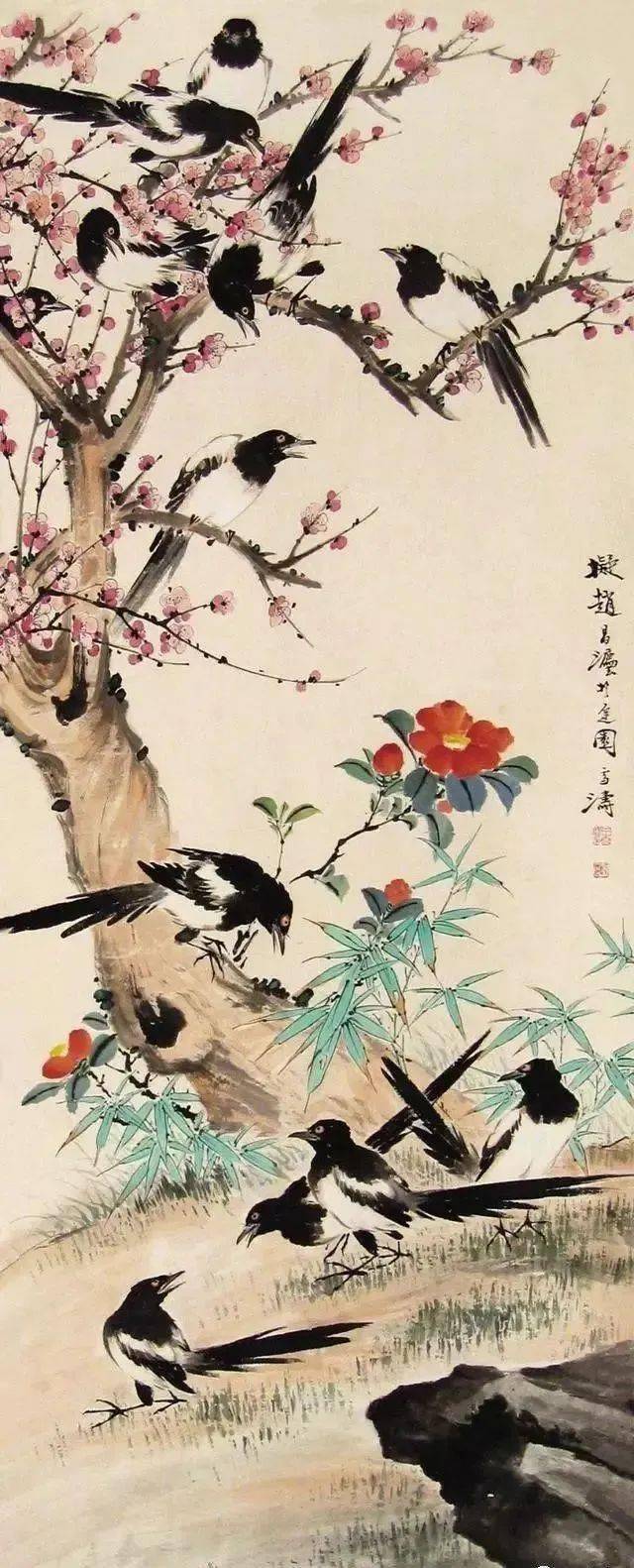 王雪涛作品欣赏喜鹊篇