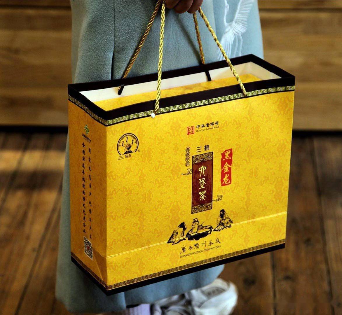 三鹤六堡茶「黑金龙」品鉴评测_梧州_茶厂_广西