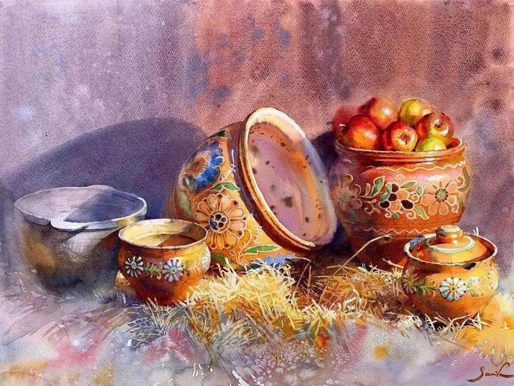 乌克兰水彩画家samirayanushkova作品