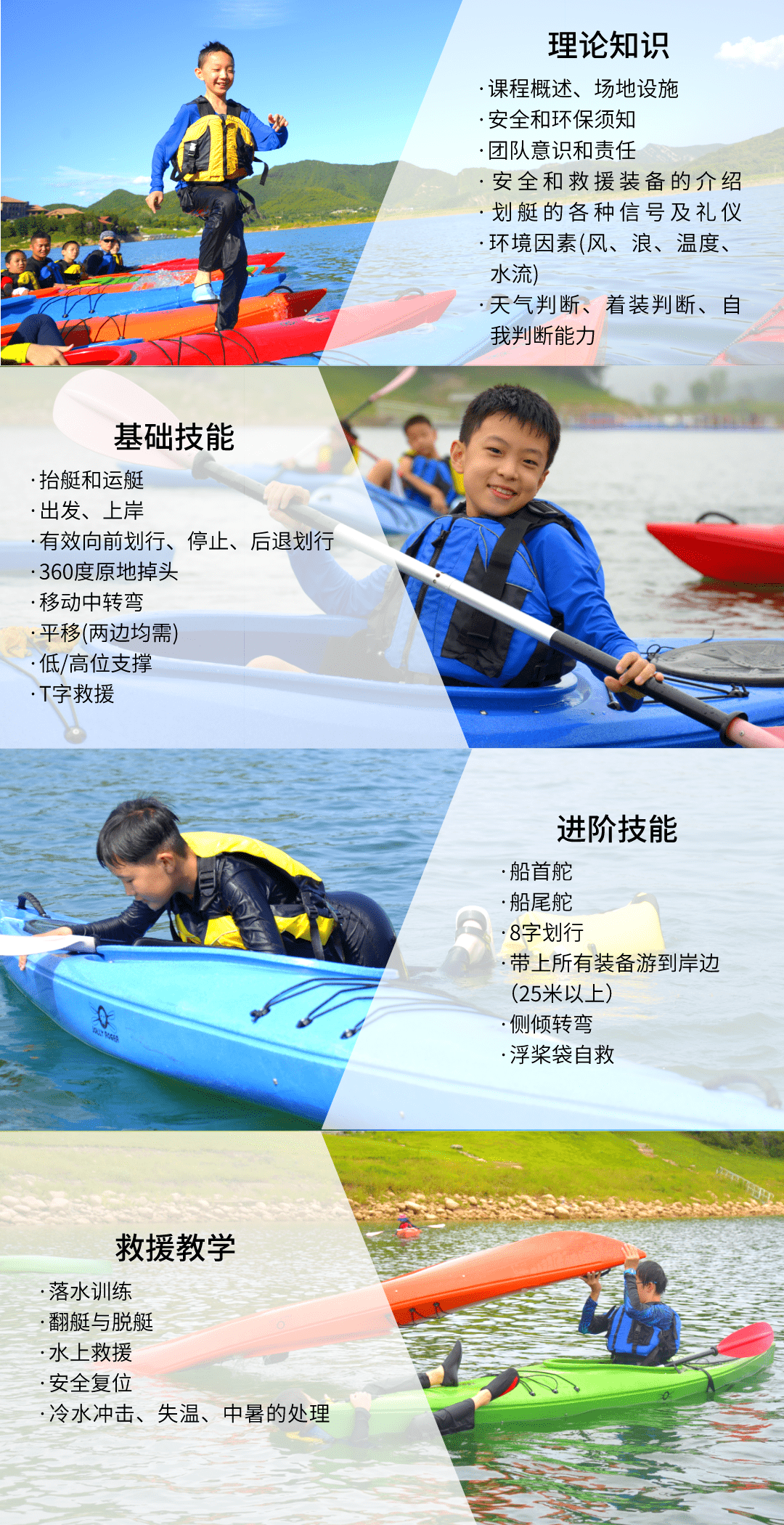 劈波斩浪皮划艇训练营北京站aca考证培训5天学会新技能