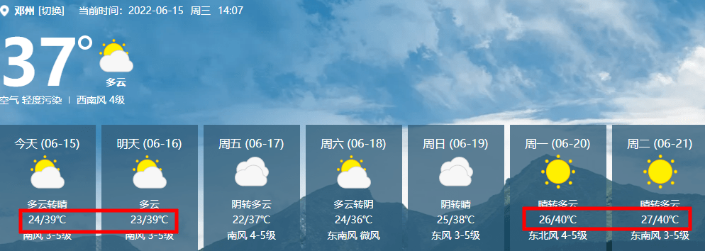 邓州:紧急预警!_来源_天气_高温