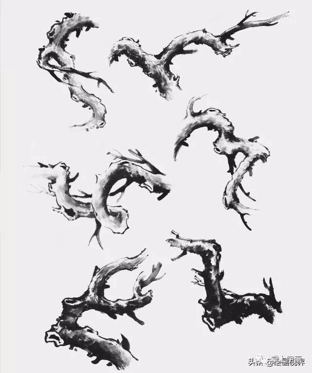 花卉画法入门教程双勾法画梅花