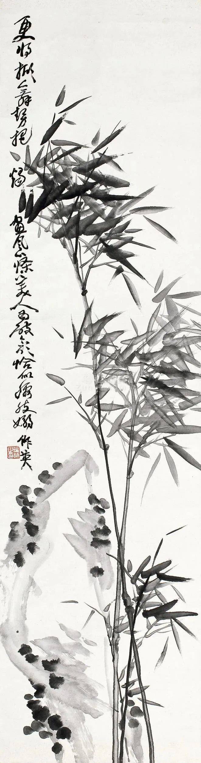 历代墨竹作品选粹（一）[60幅]美术资料
