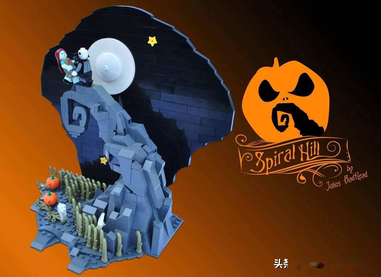 乐高打造蒂姆伯顿编剧作品圣诞夜惊魂赏析ideas作品螺旋山