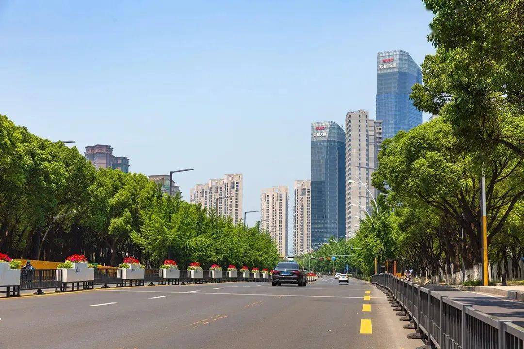 高新区这条主干道"美颜"升级!_竹园路_公园_口袋