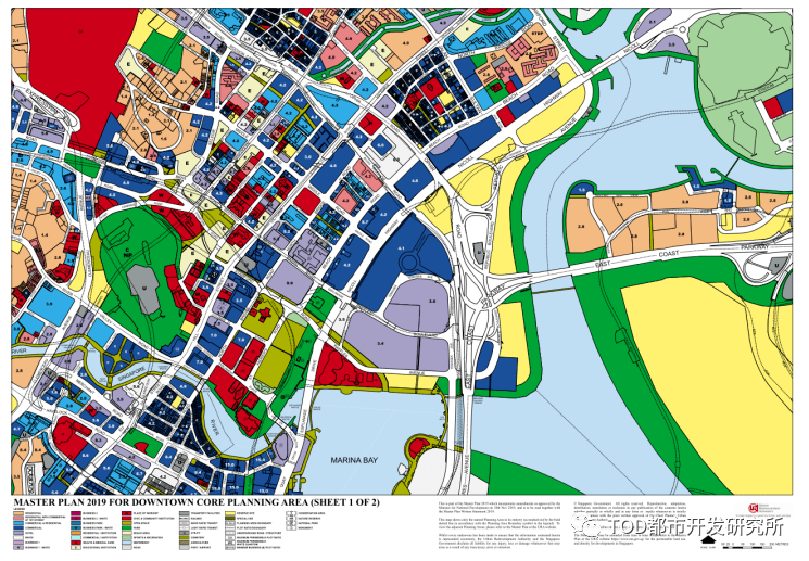 ( 市政區土地利用規劃圖,圖源:ura)cbd復興計劃新加坡在2019年3月提出