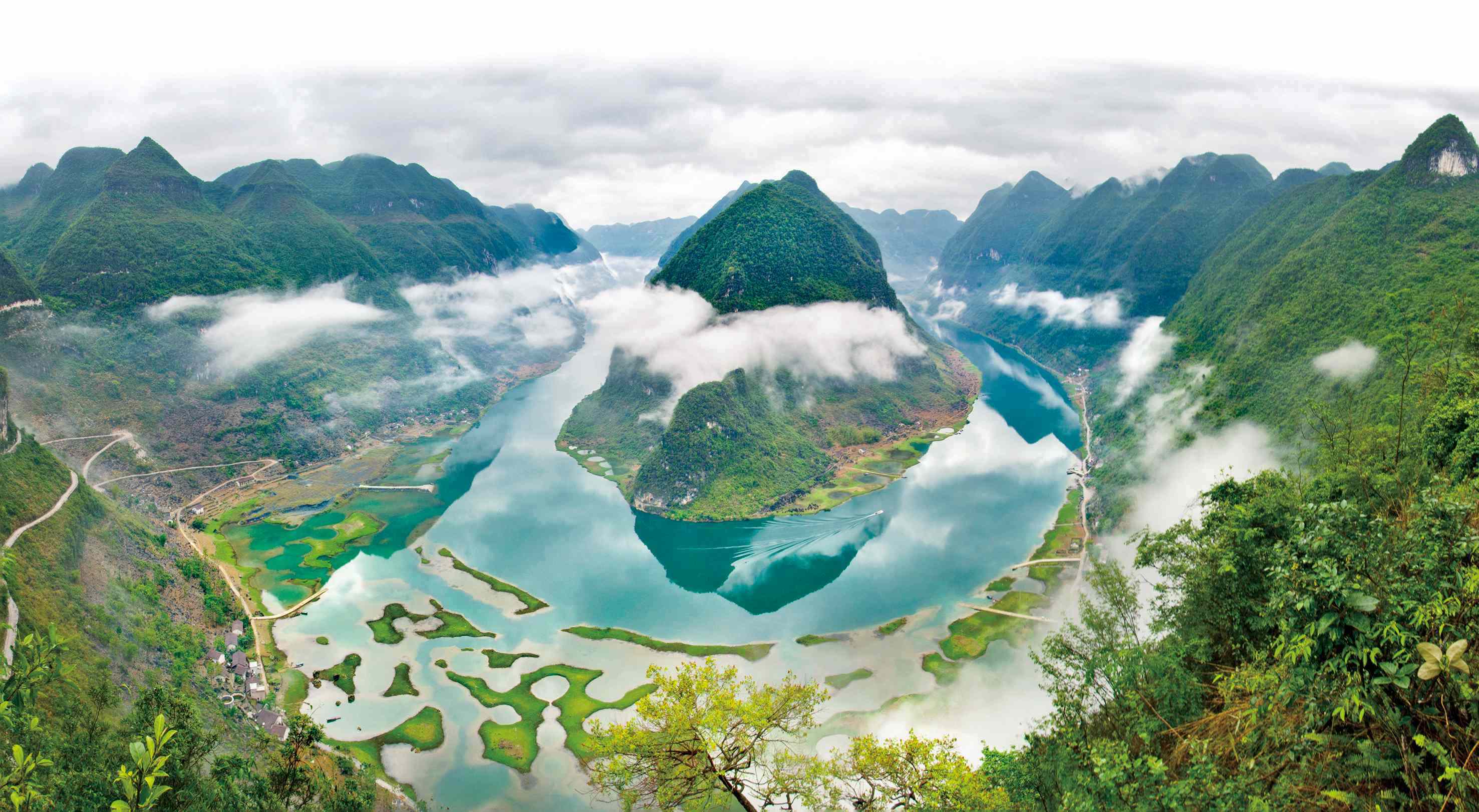红水河第一湾生态旅游景区 东兰县文化广电体育和旅游局供图从长乐