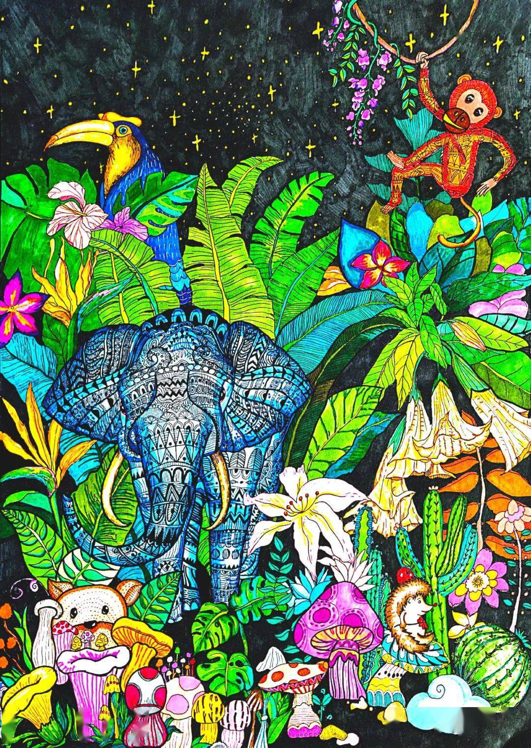 第六届云南省小学生野生动物绘画大赛获奖名单公布