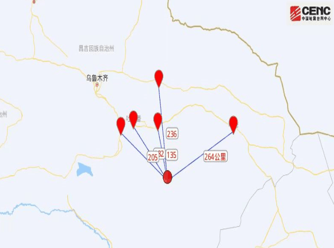 新疆吐魯番市鄯善縣發生51級地震震源深度25千米