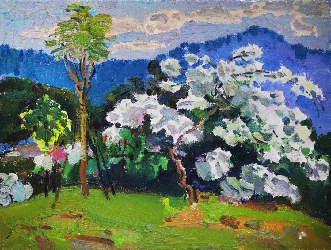 写生啦观莲赵九杰新作