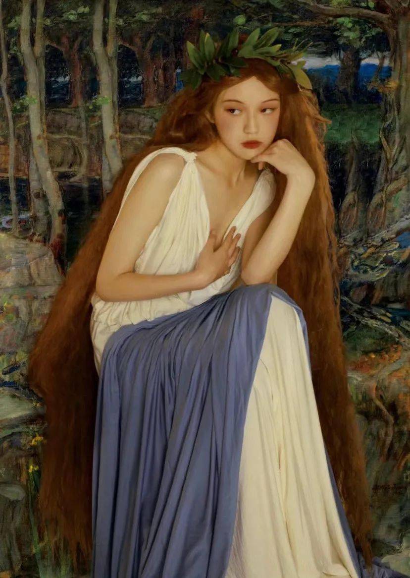 更是让油画质感愈加强烈出镜:微博@小罗卜罗_"水边的纳西索斯"一组