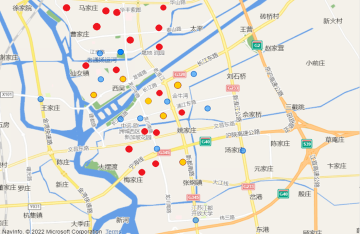 扬州发布车辆水淹风险地图!其中宝应···_银保监_红黄蓝_道路