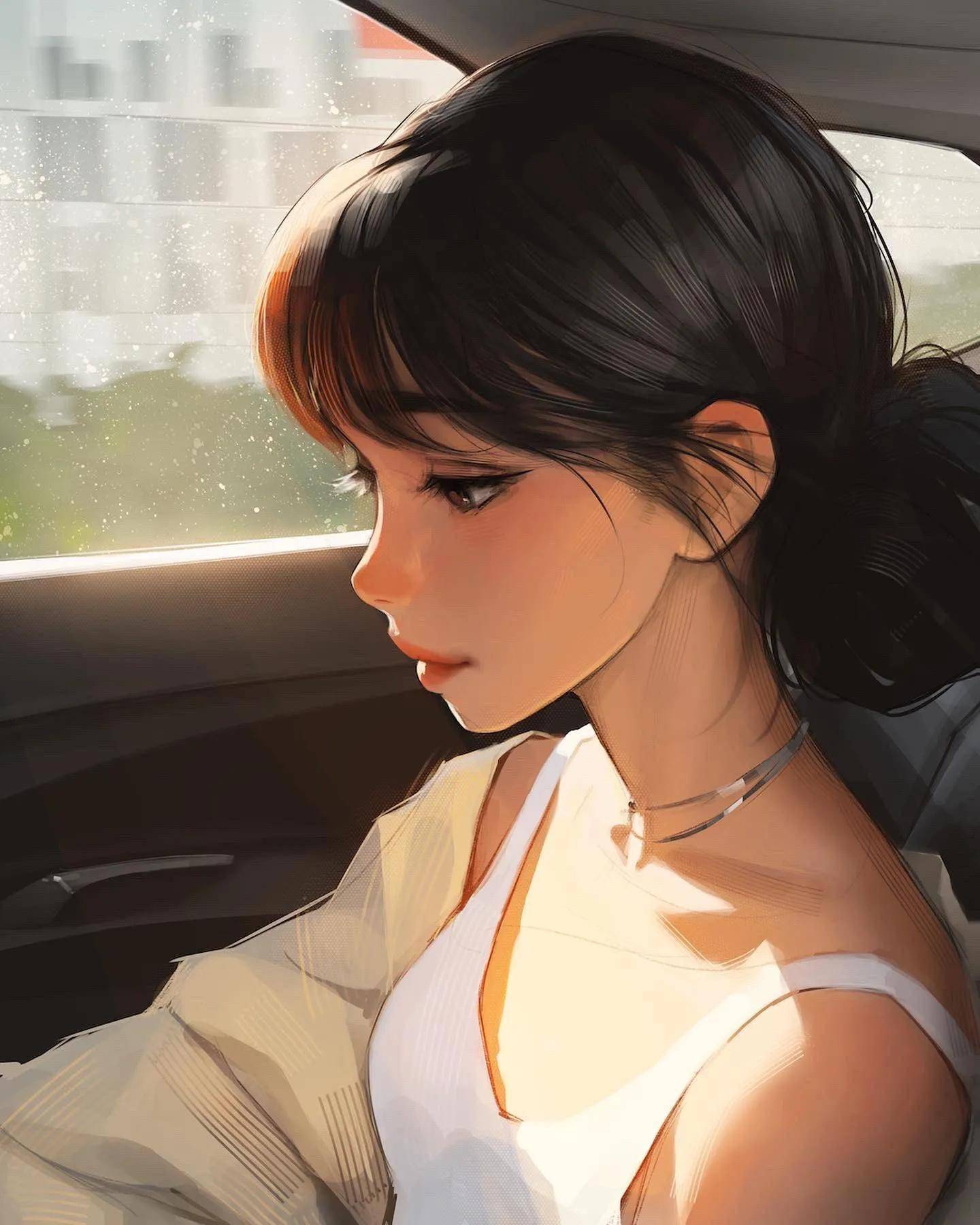 厉害的插画作品欣赏·年轻的女性人物_sam_yang_插画