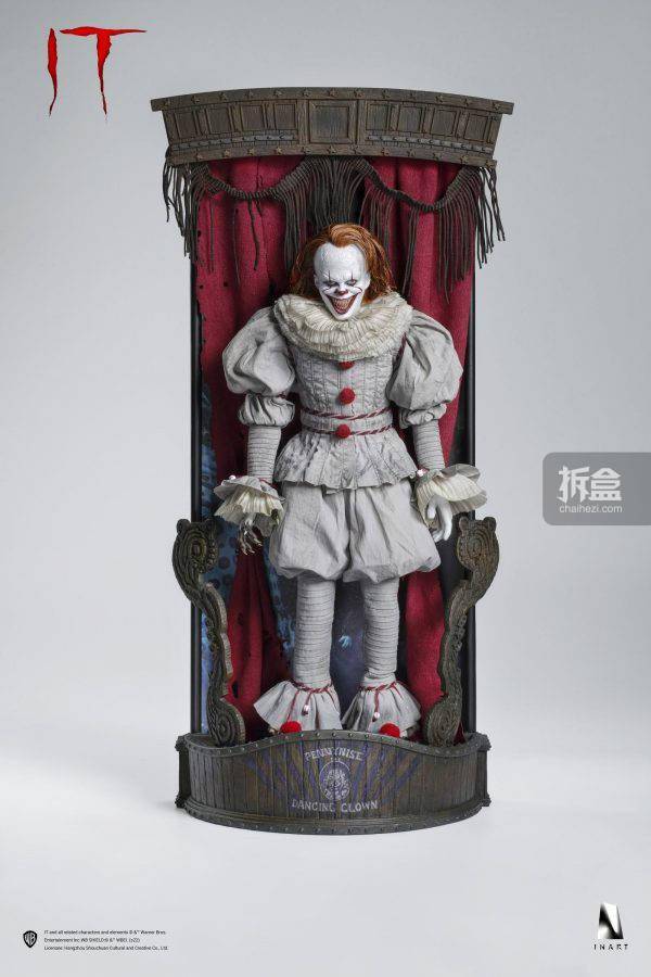 queen studios inart 小丑回魂 it 潘尼怀斯 1/6可动人偶