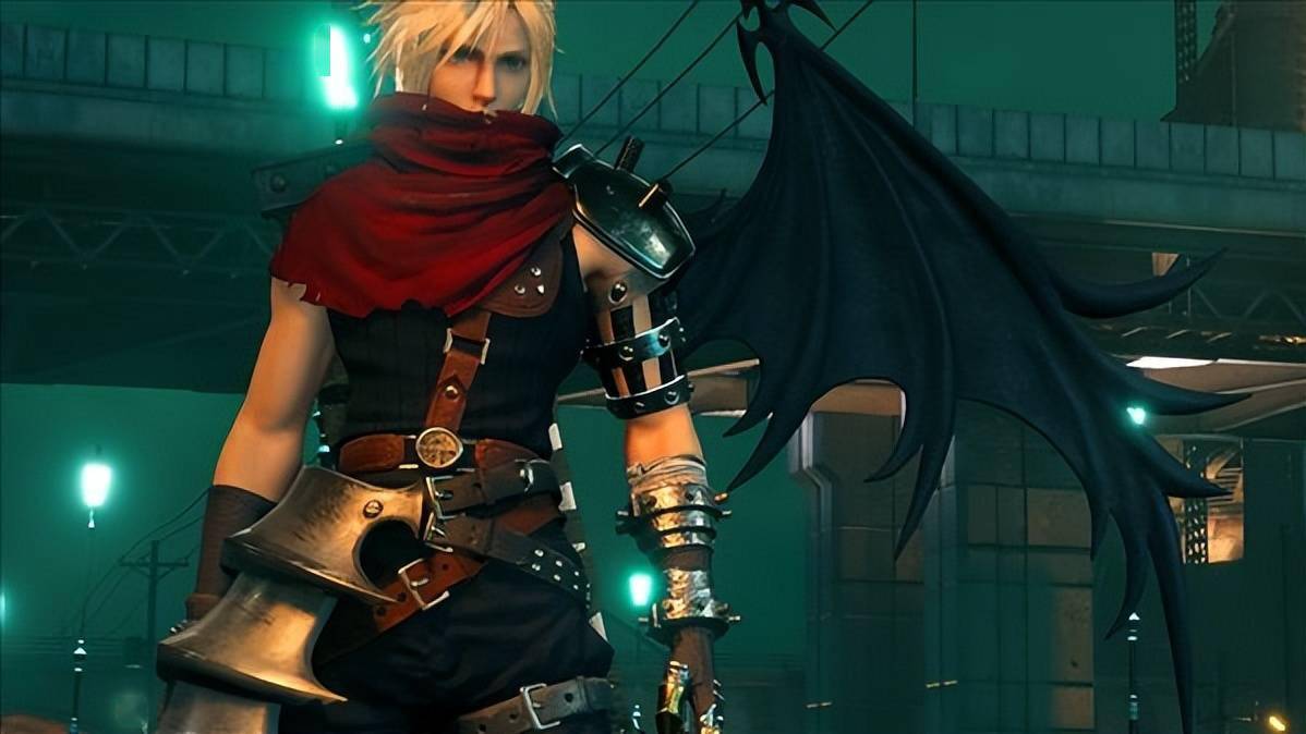 最终幻想7重制版克劳德王国之心造型mod背负恶魔之翼