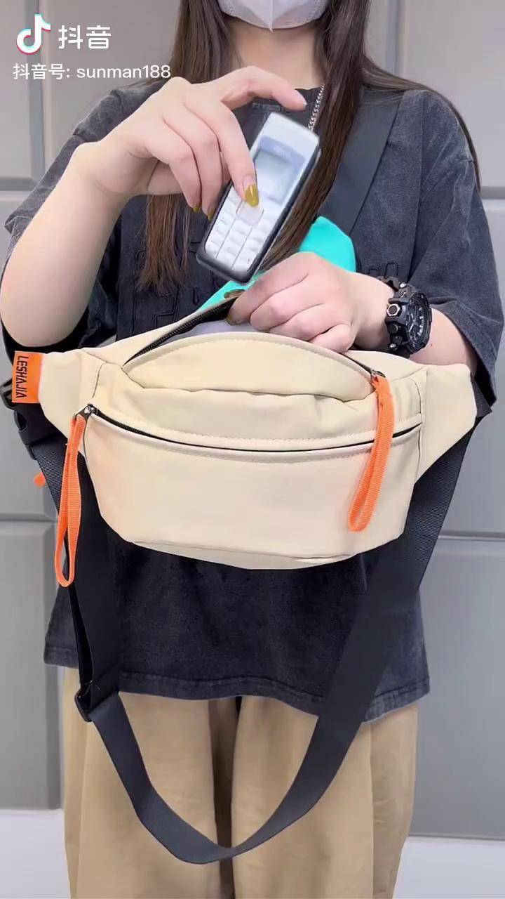 夏季潮牌小胸包抖音618好物节胸包夏季穿搭夏季新款潮包男生穿搭