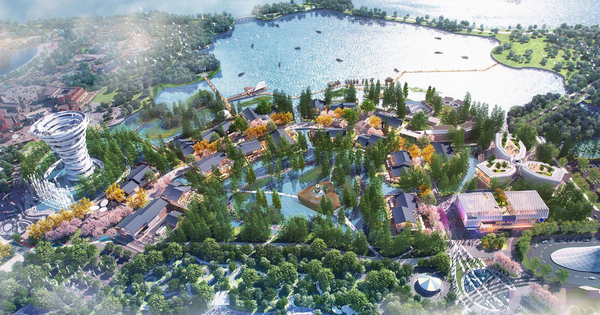 南昌全新濱水生態文旅商業綜合體——華僑城歡樂象湖 / lla建築設計