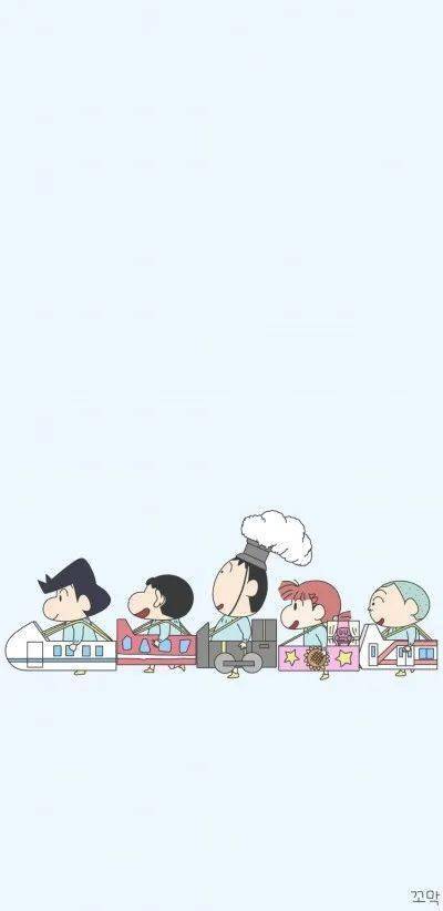 壁纸啰可爱蜡笔小新系列壁纸背景图