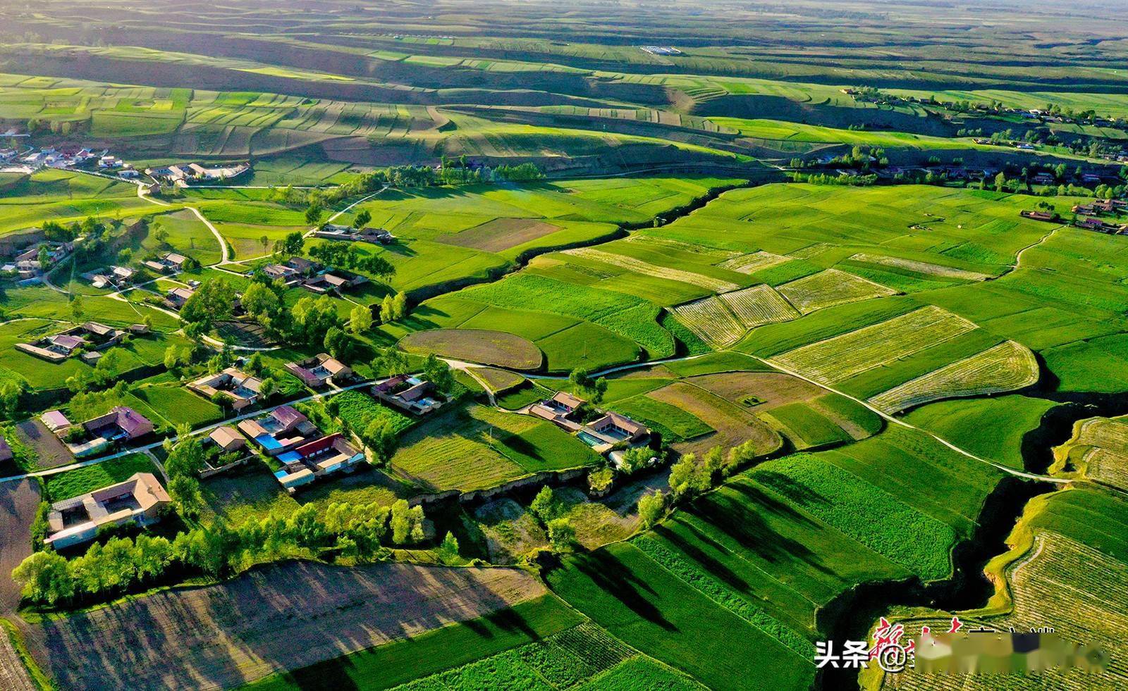 民乐县:祁连山下小山村绿意盎然风光如画_甘肃_董兴平_世外桃源