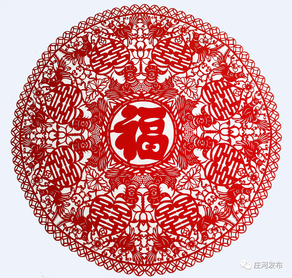 67辽宁大连庄河:民俗非遗剪纸作品赏析_王兴花_鱼图_来源